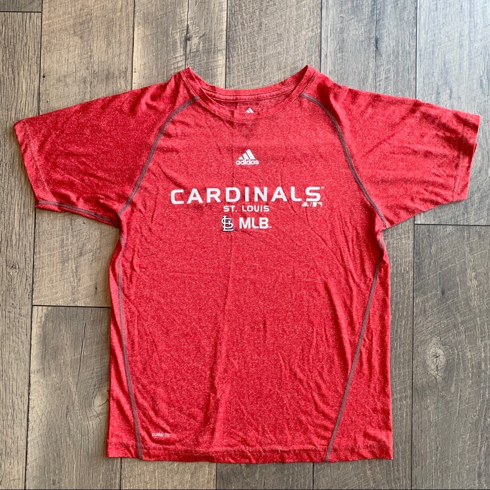 Adidas Youth Boys St. Luis Cardinals Red Climate TShirt Size Large